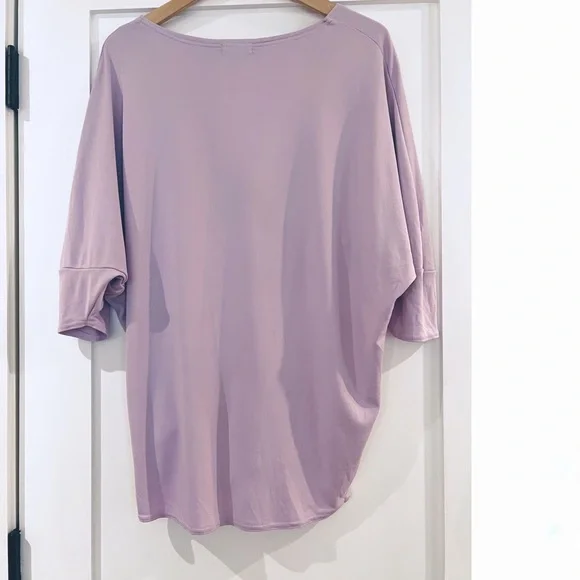 Urban Outfitters a Twist in Time Purple Twist Front Plunging Tee - Picture 5 of 5